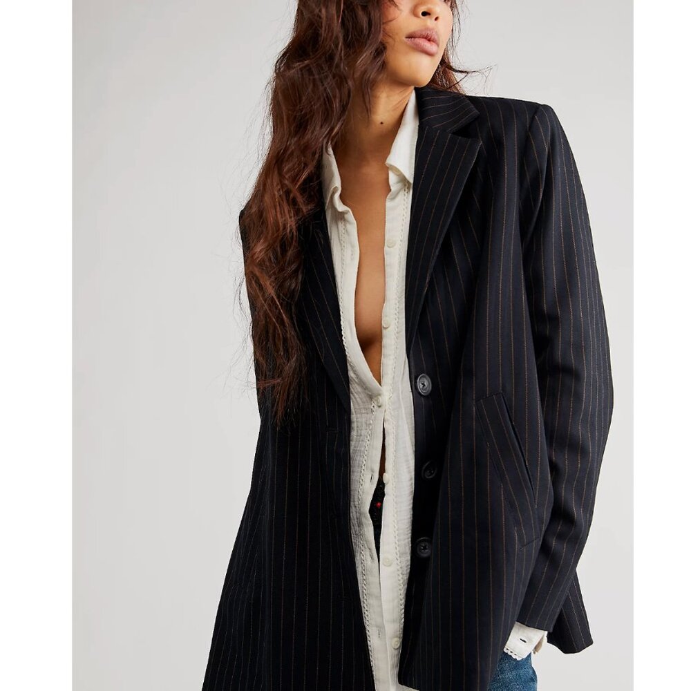 Free People Kira Trapeze Blazer - Women's M - Relaxed Oversized - NWOT